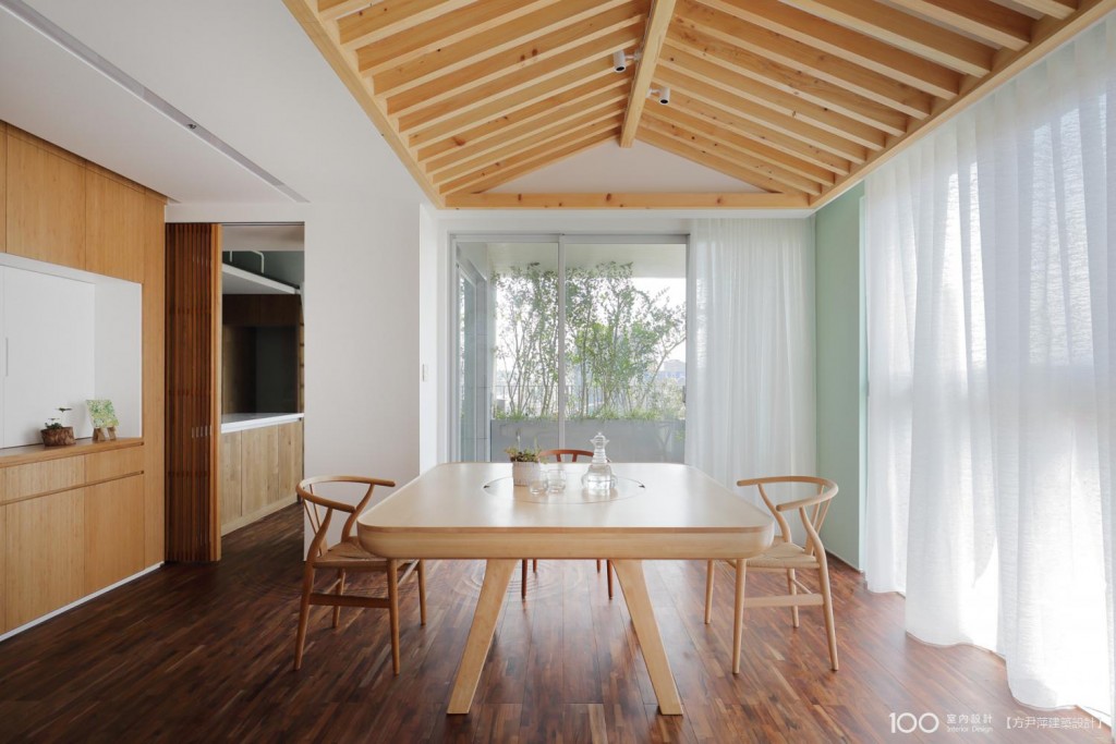 方尹萍建築設計公司的木地板空間設計作品